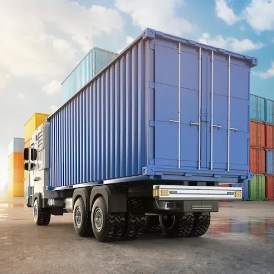 logistic-blue-trailer-truck-elec